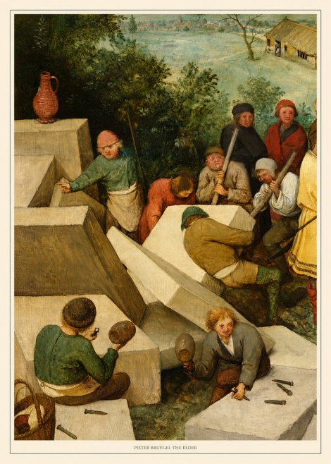 Pieter Bruegel The Tower of Babel V No6 - Juliste