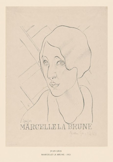 Juan Gris Marcelle La Brune II No6 - Juliste