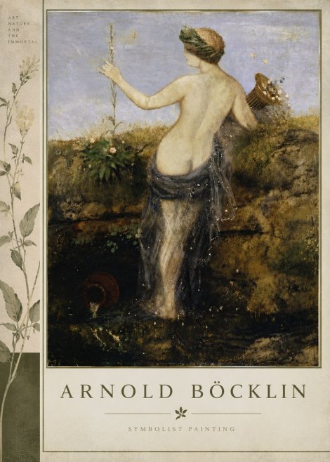 Arnold Böcklin Nymph in a Spring Forest No5 - Juliste