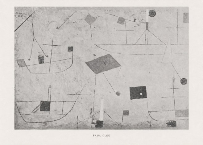 Paul Klee Seascape with Boats No6 - Juliste