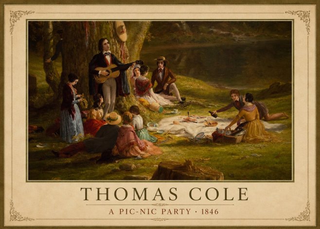 Thomas Cole A Pic-nic Party No3 - Juliste