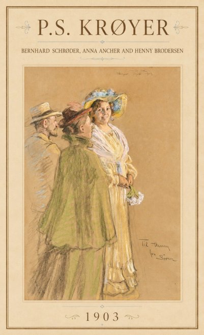 P.S. Krøyer Bernhard Schrøder, Anna Ancher and Henny Brodersen No1 - Juliste
