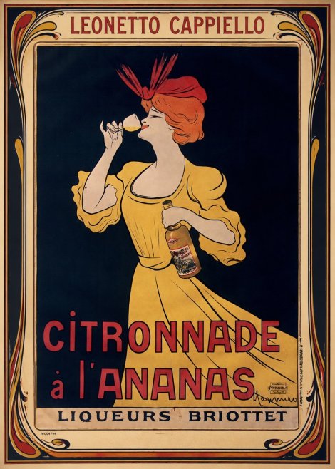 Leonetto Cappiello Citronnade À L'ananas No1 - Juliste