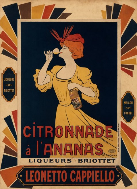 Leonetto Cappiello Citronnade À L'ananas No6 - Juliste