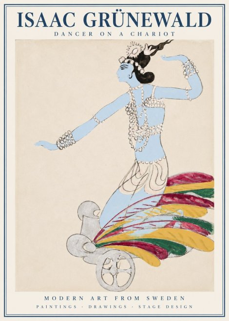 Isaac Grünewald Dancer on a Chariot No1 - Juliste