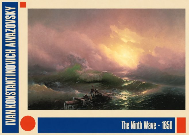 Ivan Konstantinovich Aivazovsky The Ninth Wave II No2 - Juliste