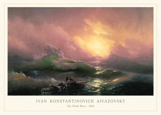 Ivan Konstantinovich Aivazovsky The Ninth Wave II No3 - Juliste