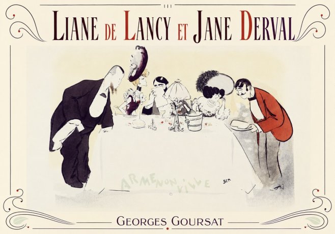 Georges Goursat Liane De Lancy Et Jane Derval No3 - Juliste