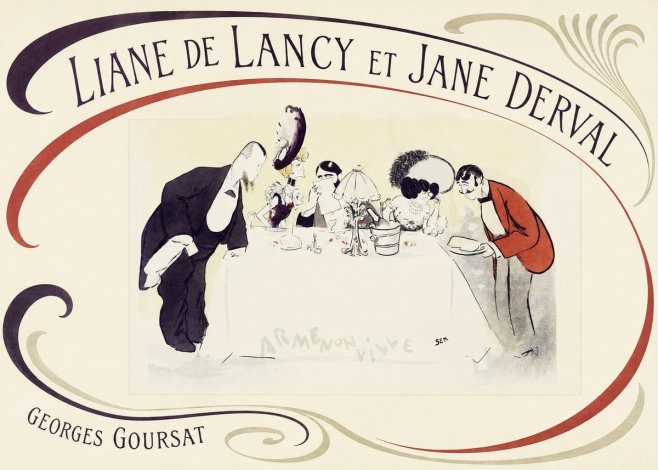 Georges Goursat Liane De Lancy Et Jane Derval No5 - Juliste