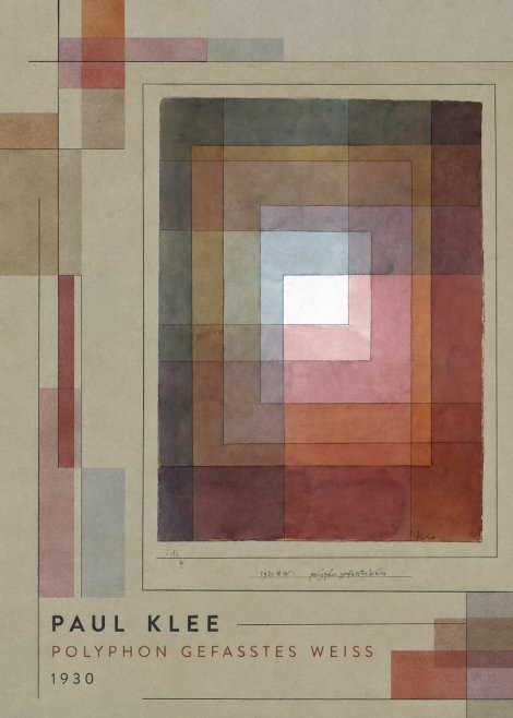 Paul Klee Polyphon Gefasstes Weiss No2 - Juliste