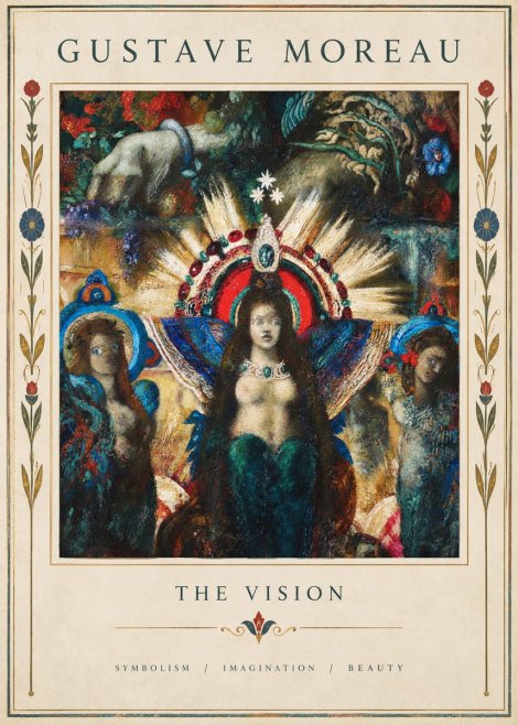 Gustave Moreau L'apparition I No5 - Juliste