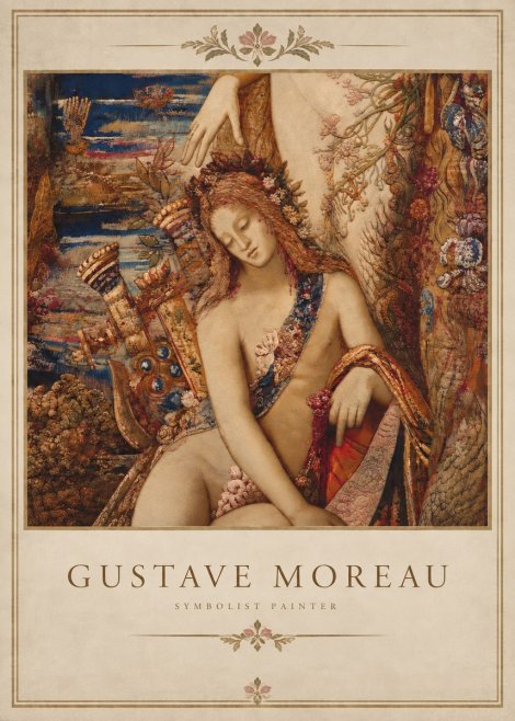 Gustave Moreau Jupiter and Semele II No5 - Juliste