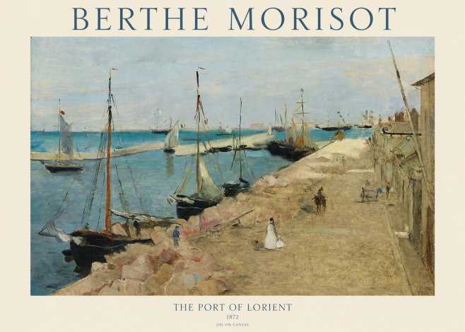 Berthe Morisot The Port of Lorient No1 - Juliste