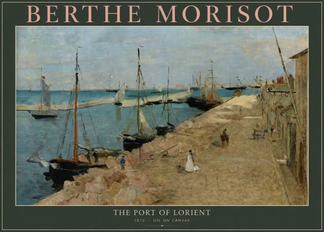 Berthe Morisot The Port of Lorient No3 - Juliste