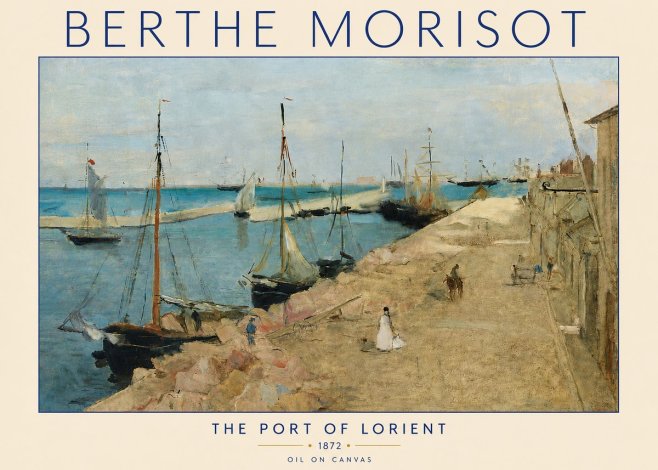 Berthe Morisot The Port of Lorient No4 - Juliste