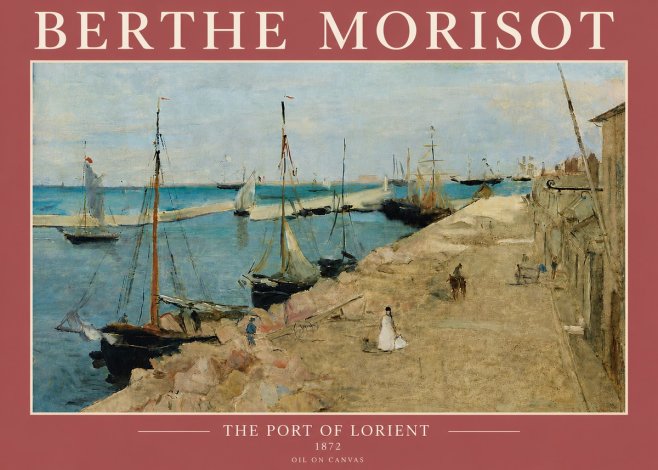 Berthe Morisot The Port of Lorient No5 - Juliste