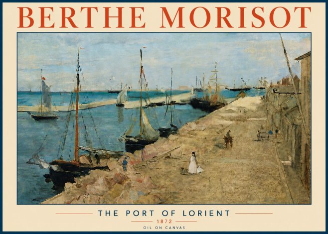 Berthe Morisot The Port of Lorient No6 - Juliste