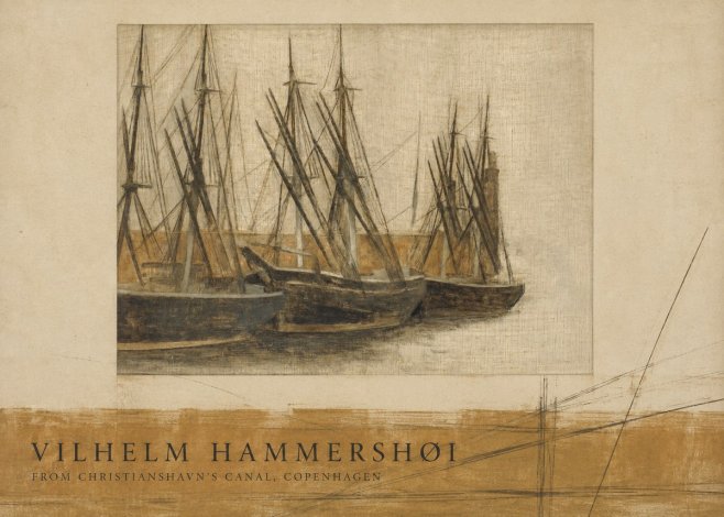 Vilhelm Hammershøi From Christianshavn's Canal, Copenhagen No6 - Juliste