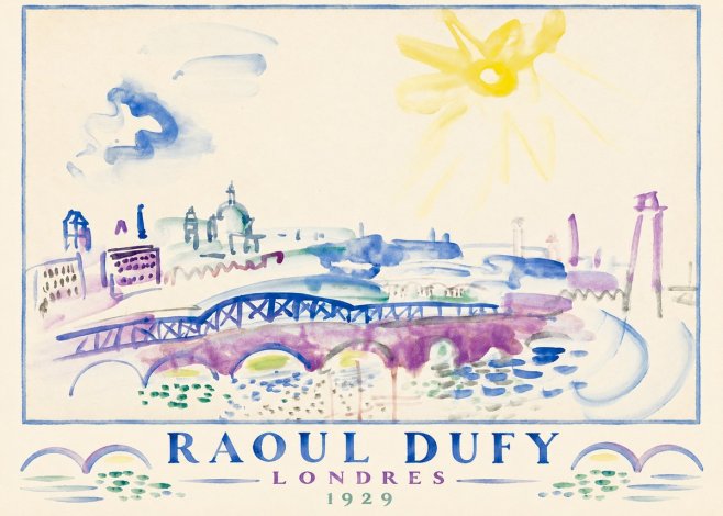 Raoul Dufy Londres - 1929 No3 - Juliste
