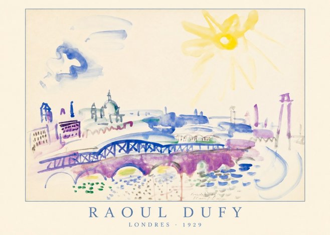 Raoul Dufy Londres - 1929 No4 - Juliste