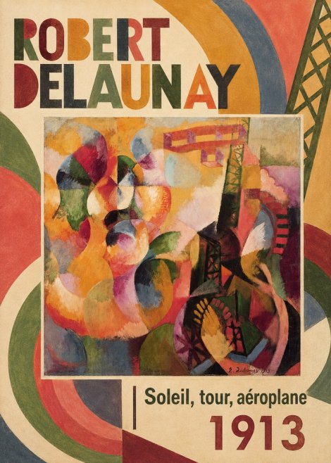 Robert Delaunay Soleil, Tour, Aéroplane No2 - Juliste