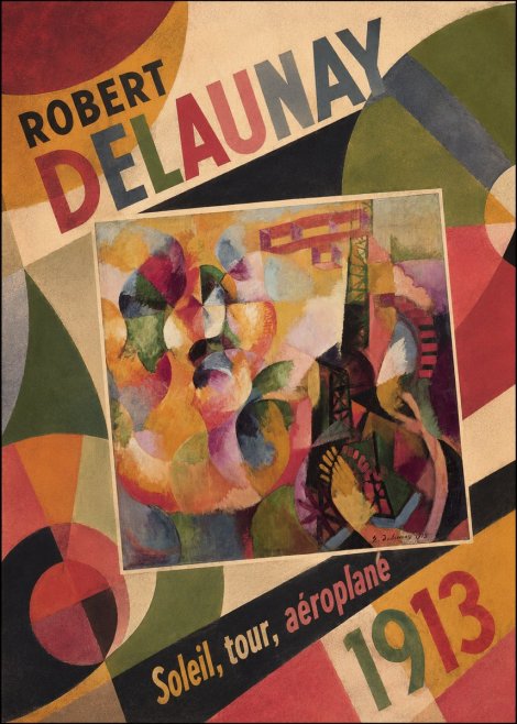 Robert Delaunay Soleil, Tour, Aéroplane No6 - Juliste