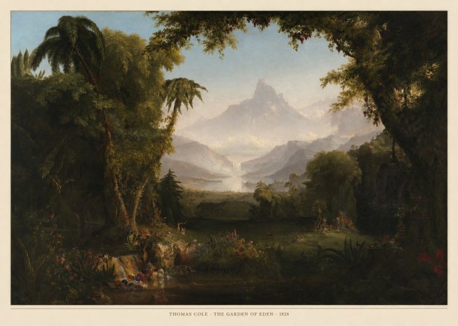 Thomas Cole The Garden of Eden I No6 - Juliste