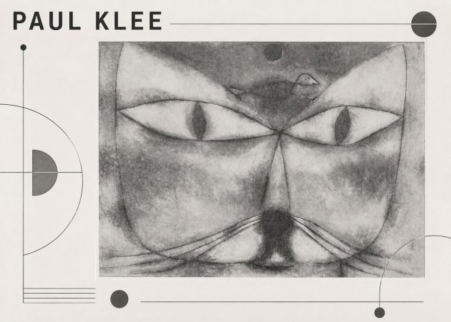 Paul Klee Cat and Bird No3 - Juliste