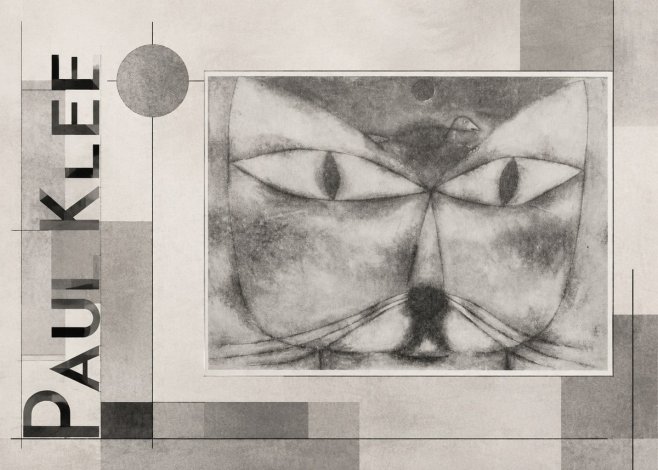 Paul Klee Cat and Bird No6 - Juliste