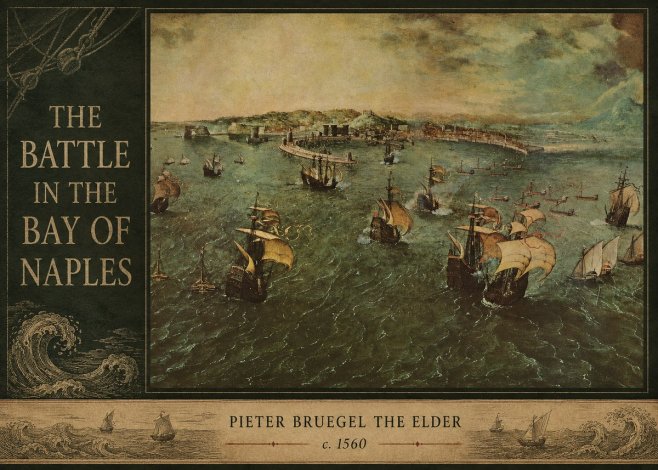 Pieter Bruegel The Battle in the Bay of Naples No3 - Juliste
