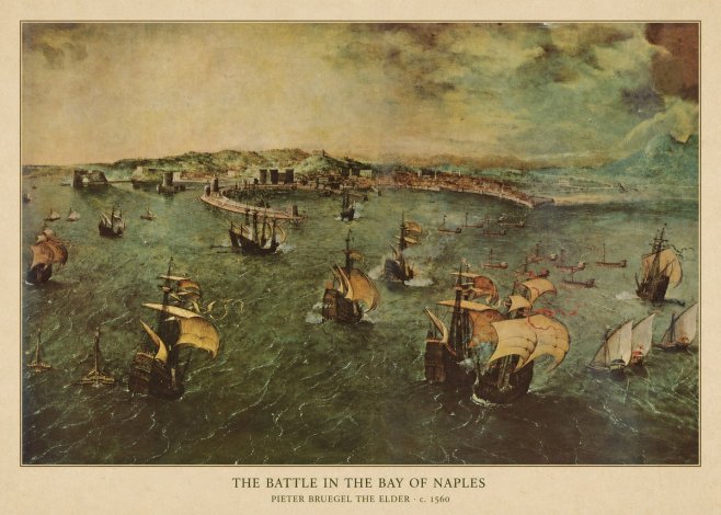 Pieter Bruegel The Battle in the Bay of Naples No4 - Juliste