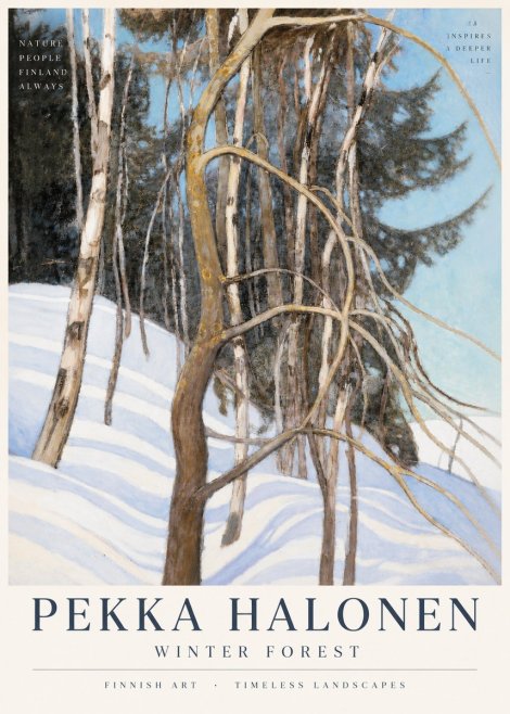 Pekka Halonen Winter Forest III No3 - Juliste