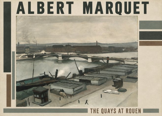 Albert Marquet The Quays at Rouen No2 - Juliste