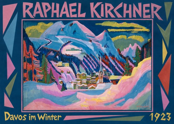 Raphael Kirchner Davos Im Winter No1 - Juliste