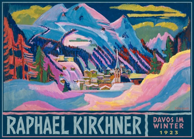 Raphael Kirchner Davos Im Winter No6 - Juliste
