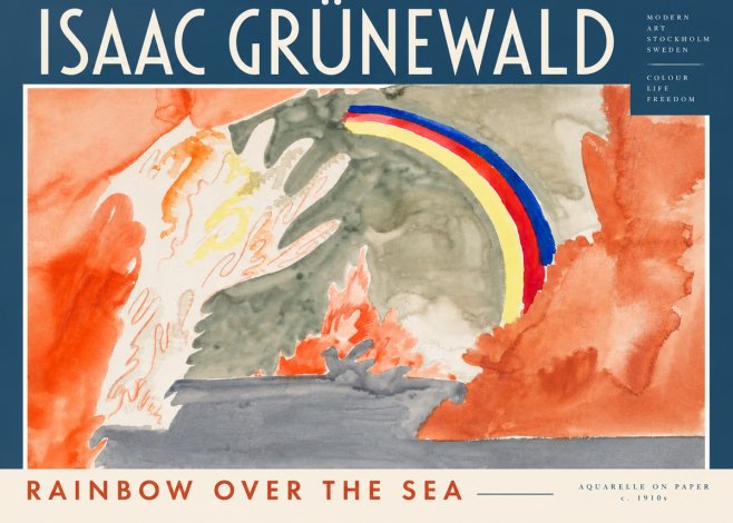 Isaac Grünewald Watercolor Composition No4 - Juliste