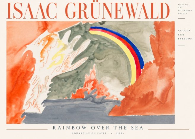 Isaac Grünewald Watercolor Composition No5 - Juliste