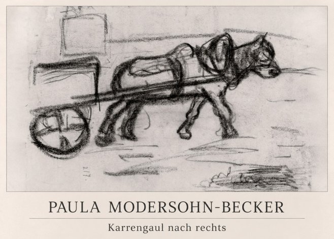 Paula Modersohn-Becker Karrengaul Nach Rechts No1 - Juliste