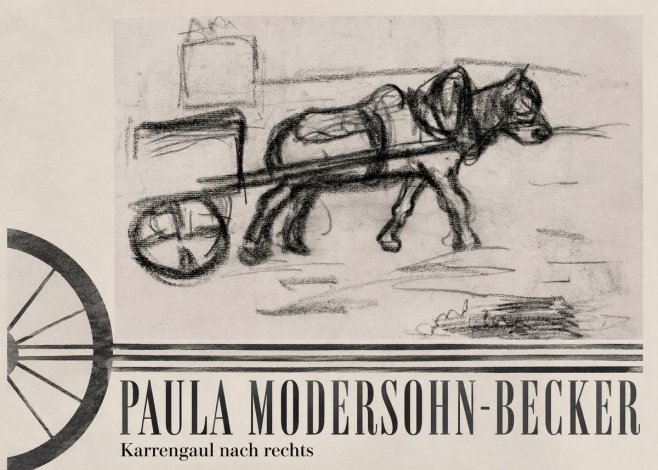 Paula Modersohn-Becker Karrengaul Nach Rechts No6 - Juliste