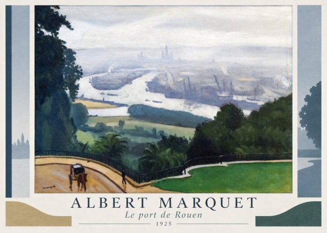 Albert Marquet Le Port De Rouen No1 - Juliste