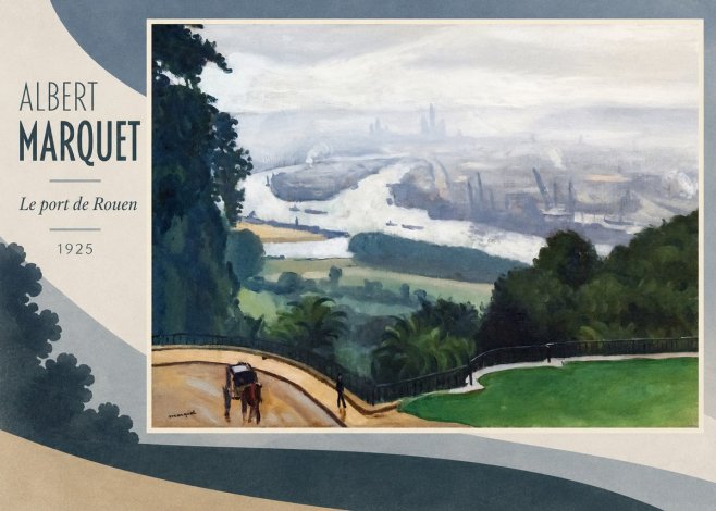 Albert Marquet Le Port De Rouen No2 - Juliste