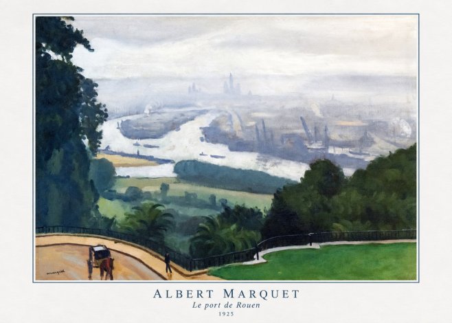 Albert Marquet Le Port De Rouen No4 - Juliste