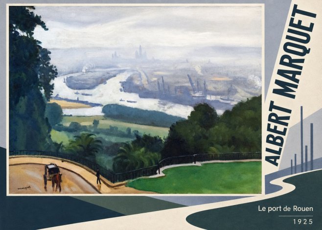 Albert Marquet Le Port De Rouen No6 - Juliste