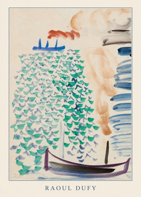 Raoul Dufy Boats on the Water No3 - Juliste