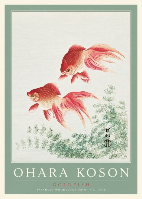 Ohara Koson Goldfish No2 - Juliste