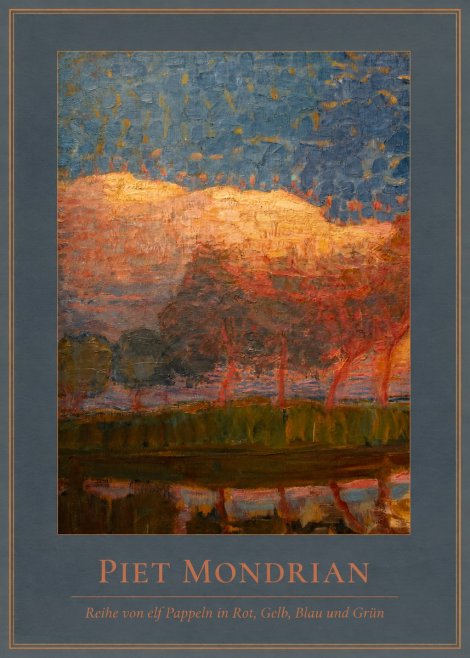 Piet Mondrian Reihe Von Elf Pappeln in Rot, Gelb, Blau Und Grün No4 - Juliste
