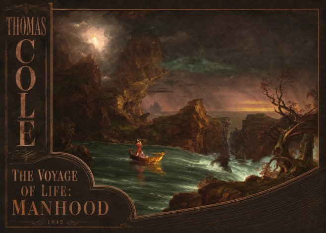 Thomas Cole The Voyage of Life: Manhood I No2 - Juliste