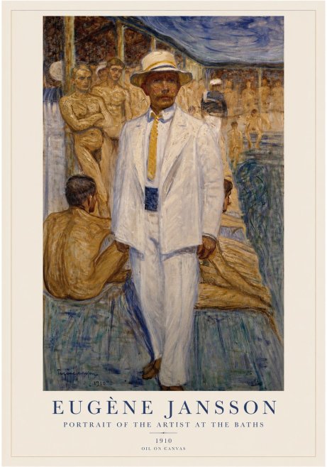 Eugène Jansson Portrait of the Artist at the Baths No1 - Juliste