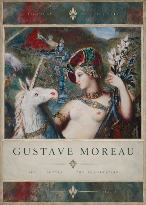 Gustave Moreau The Unicorns I No5 - Juliste