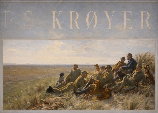 P.S. Krøyer Hare-hunting in the Dunes No6 - Juliste